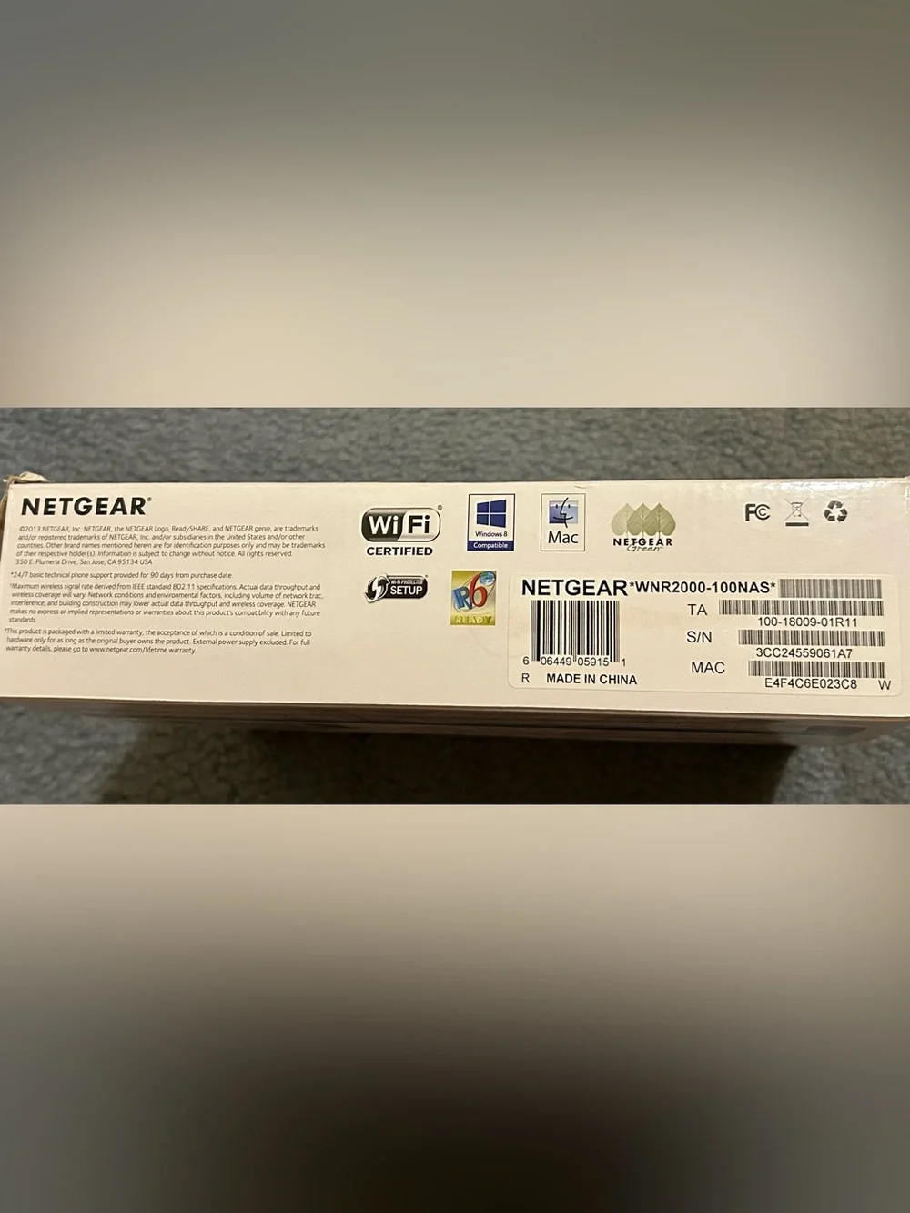 Netgear Black N300 Vertical Wireless Router